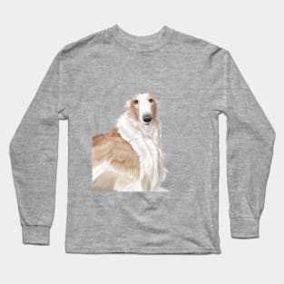 Borzoi portrait Long Sleeve T-Shirt